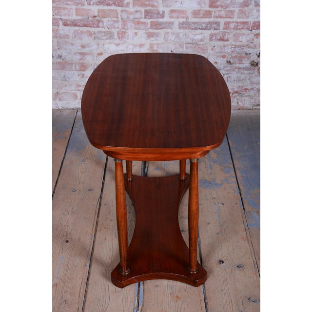 Brown Art Deco Table in Palisander and Bronze, France, 1920s For Sale - Image 8 of 15
