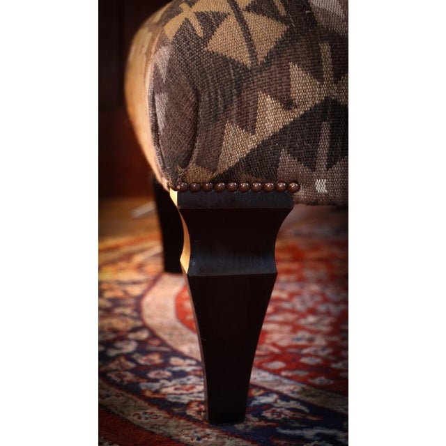 Large Brown Kilim Ottoman from John Sankey, 2010s For Sale - Image 3 of 11