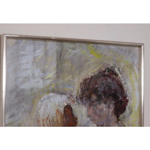 Bertil Wahlberg, Mother with Child, 1960s, Oil on Canvas, Framed For Sale - Image 6 of 17