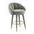 Myla Light Grey Swivel Counter Stool For Sale - Image 9 of 9