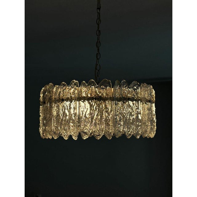 Pendant Lamp with Crystal Glass Elements by Carl Fagerlund for Orrefors, Sweden, 1960s For Sale - Image 6 of 18