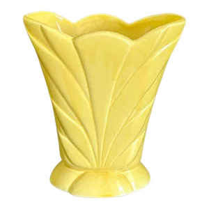 1949-50 Robinson Ransbottom, Art Deco Fan Vase, Ohio Pottery #393