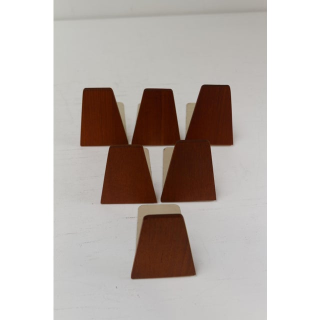 Mid-Century Modern Mid-Century Teak Bookends by Kai Kristiansen for FM, 1960s, Set of 6 For Sale - Image 3 of 18