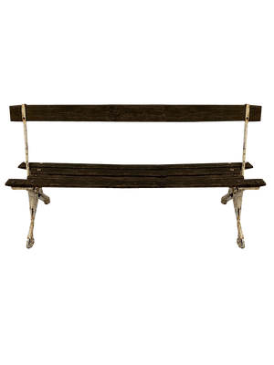 French Faux Bois Cast Iron Garden Bench, 1990s