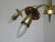 Metal Brass Floral Ceiling Lamp, 1950s For Sale - Image 7 of 15