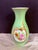 Vintage Fürstenberg West Germany Celadon Porcelain Bud Vase With Raised Gilt Floral Cartouche Victorian Revival Hollywood Regency Style For Sale In Indianapolis - Image 6 of 9