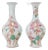 Pair of Chinese Famille Rose Porcelain Vases With Plum Blossom Design For Sale