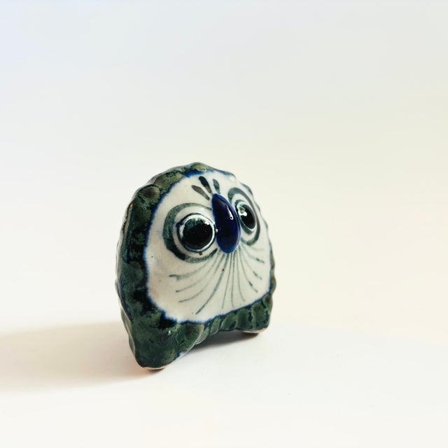 Vintage Petite Tonala Pottery Owl For Sale - Image 4 of 8