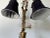 1960s Italian Hollywood Regency Gilt Tole and Porcelain Flowers Desk Lamp/ Sold For Sale - Image 12 of 12