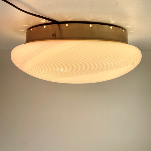 Metal Murano Glass Ceiling Lamp by Lino Tagliapietra for La Murrina, Italy, 1970s For Sale - Image 7 of 13