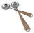Handmade Stainless Steel & Rattan Woven Handle Salad Server Set, Handcrafted in India - 2 pcs For Sale