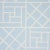 Schumacher Sample - Schumacher X Cristina Buckley Trellis Wallpaper in Sky Blue For Sale - Image 4 of 4