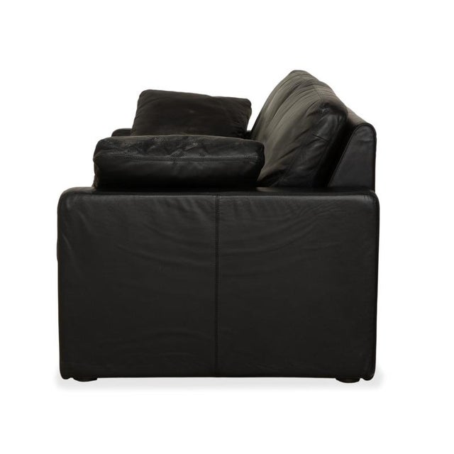 Conseta 2-Seater Sofa in Black Leather from Cor For Sale - Image 14 of 15