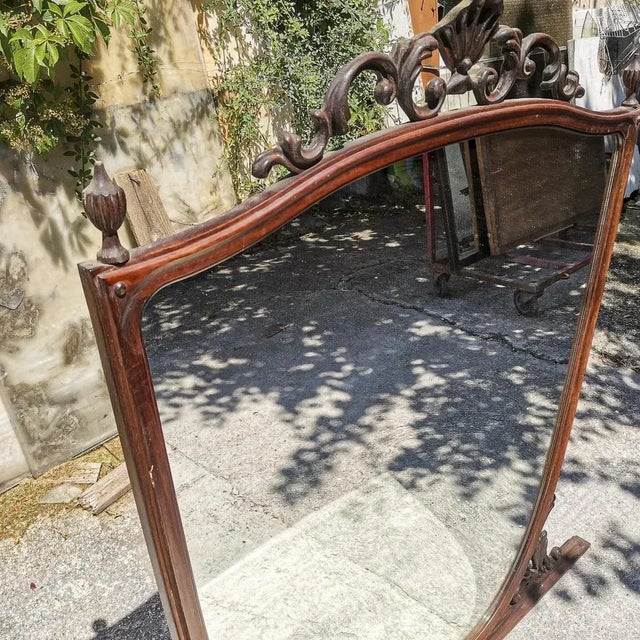 Vintage Mirror, Italy, 1950s For Sale - Image 3 of 9