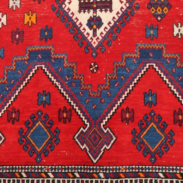 Middle Eastern Afshar Rug For Sale - Image 5 of 9