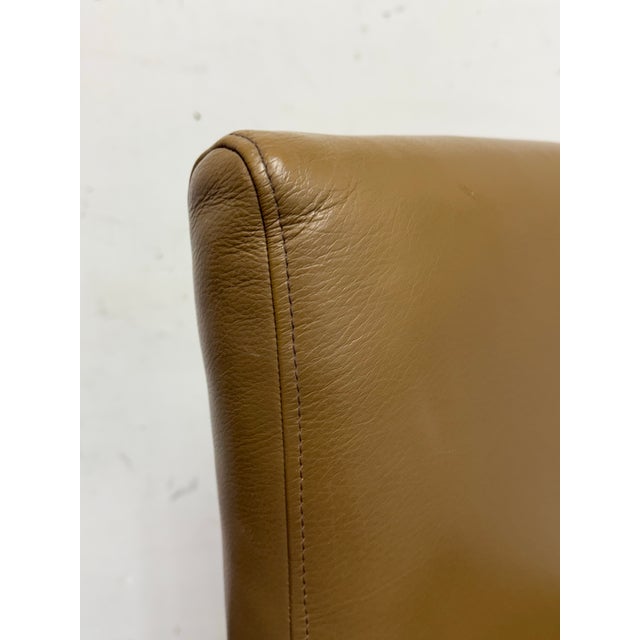 Transitional Palecek X Holly Hunt Hudson Leather Counter Stool For Sale - Image 3 of 12