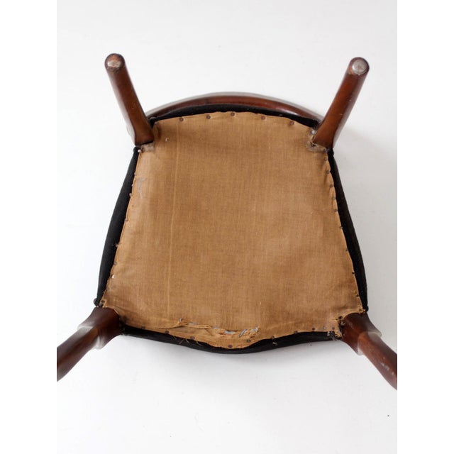 Antique Victorien Balloon Back Chair With Floral Needpoint Upholstery For Sale - Image 14 of 15