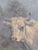 Blue Robert Atkinson Fox (1860-1935), Cow in a Stream, Gouache on Canvas Painting For Sale - Image 8 of 18