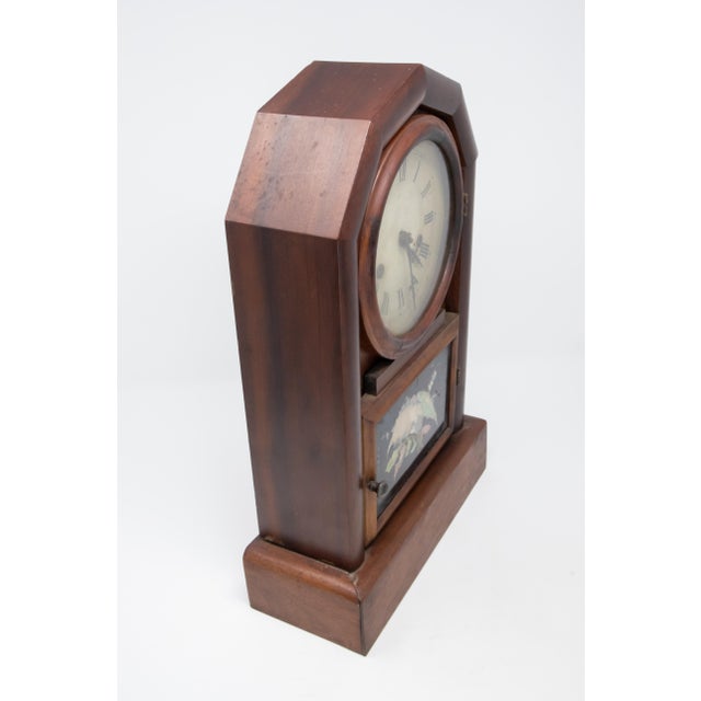 Brown New Haven Clock Co. Mantle Clock For Sale - Image 8 of 12
