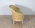 Mid 20th Century French Louis XVI Style Painted Canapé with Yellow Damask Upholstery, 20th Cent For Sale - Image 5 of 8