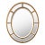 Neoclassical Vintage Oval Beveled Mirror With Bead Detail For Sale - Image 3 of 3