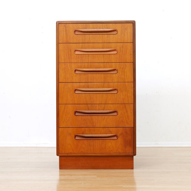 Mid-Century Modern 1960s Mid Century Teak Fresco Tall Boy Dresser by Vb Wilkins for G Plan For Sale - Image 3 of 8