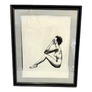 1970s Pen and Ink Drawing by Eugene Pekow