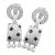 1990s Pair of Cartier Black Onyx Diamond Gold Panthere Panther Earrings For Sale