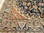 Persian Vintage Nain Area Rug, Hand-Knotted Wool & Silk, Floral Pattern, 4x6, Navy & Ivory For Sale - Image 3 of 18
