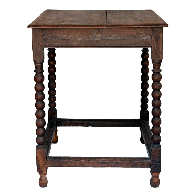 Rustic European 19th Century, Rustic Antique English Wood Table For Sale - Image 3 of 8