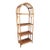 1960s Italian Bamboo Rattan Bohemian French Riviera Étagère Bookshelf For Sale