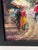 A vibrant small oil painting on canvas featuring a lively street scene rendered in thick, expressive impasto. The artist...