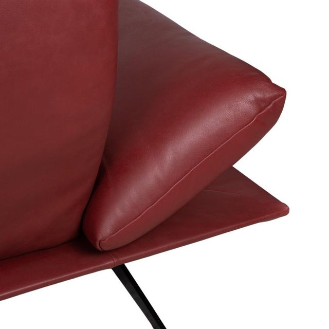 Francis 2-Seater Sofa in Red Leather from Koinor For Sale - Image 12 of 18