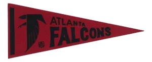 Vintage Atlanta Falcons Felt Flag Pennant