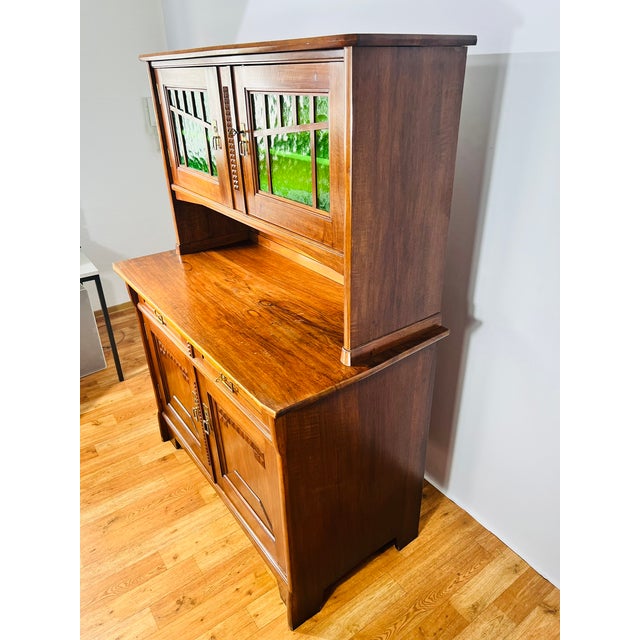 Wood German Art Nouveau Cupboard from Nic. Eckel Furniture Factory, 1890s For Sale - Image 7 of 18