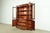 White Furniture Georgian Flame Mahogany Breakfront Bookcase Cabinet, Circa 1960s For Sale In South Bend - Image 6 of 16