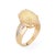Stylish vintage opal & diamond cocktail ring crafted in 14 karat yellow gold. The natural opal measures 14mm x 10mm...