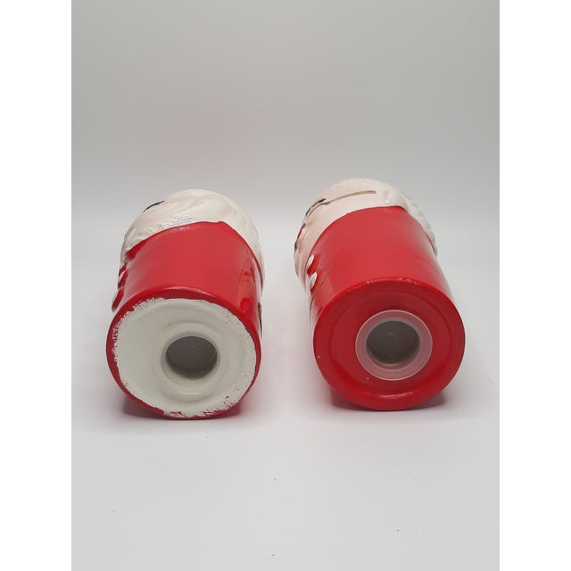 Mid C Inarco Mr and Mrs Santa Claus Salt Pepper Shakers For Sale - Image 4 of 5