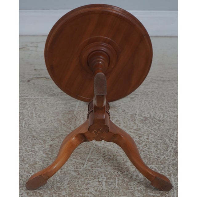 Bench Made Solid Cherry Candle Stand Occasional Table For Sale - Image 12 of 12