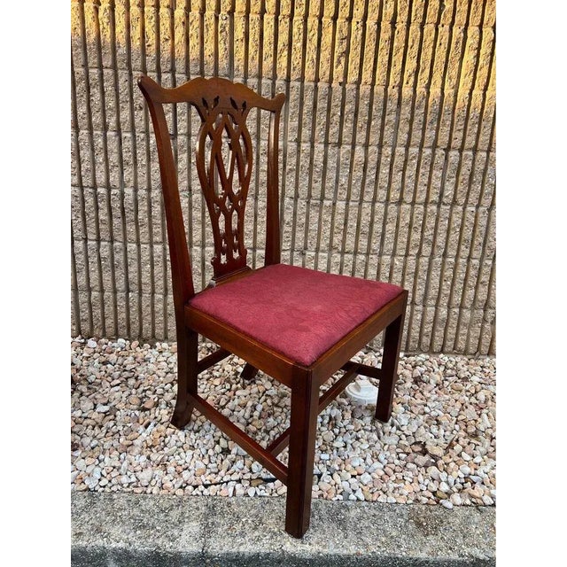 Chippendale 19th Century Pair of Chippendale Mahogany Side Chairs For Sale - Image 3 of 10