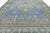Modern Tabriz Style Medallion Wool Area Rug – Vibrant Blue, Sage Green & Yellow For Sale - Image 11 of 12