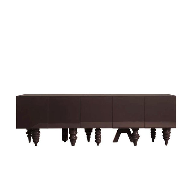 2.5m Multileg Sideboard Lacquered in Berry Red by Jaime Hayon for BD Barcelona For Sale - Image 17 of 18