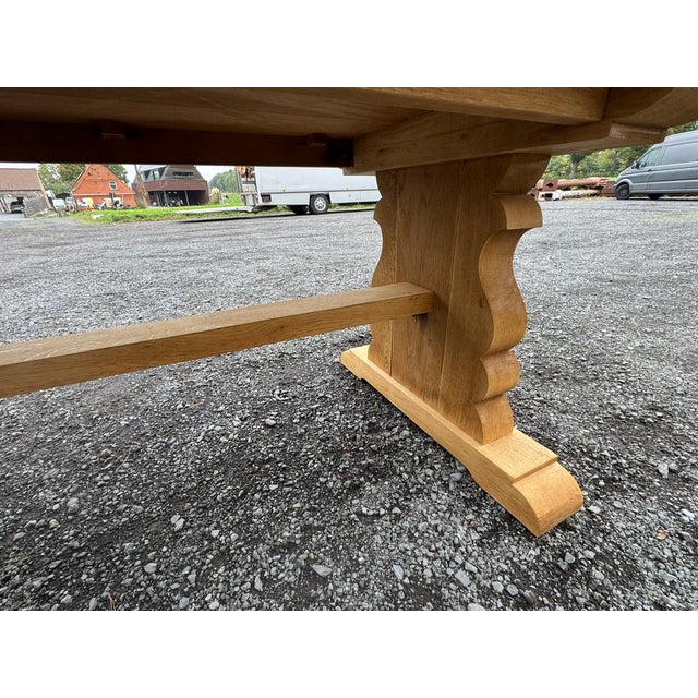 French Oak Farmhouse Dining Table, 1920 For Sale - Image 12 of 13