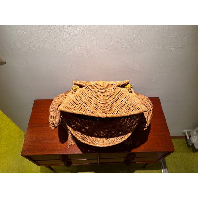 Woven Rattan Magazine Rack by Olivier Cajan, France, 1960 For Sale - Image 4 of 10