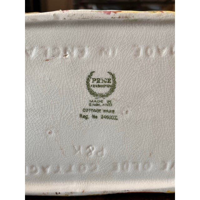 1950s Vintage 1950s Price Kensington Cookie/Biscuit Jar For Sale - Image 5 of 5