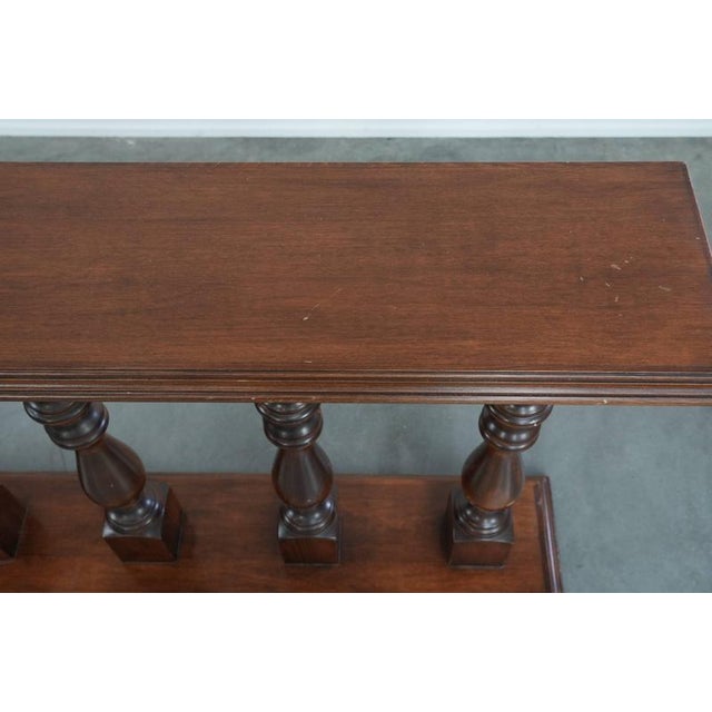 Wood Balustrade Side Table, 20th Century For Sale - Image 7 of 16