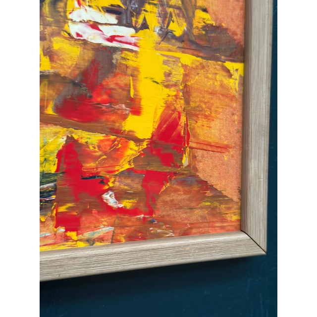 Daniel Raphaël, Komposition, 1950s, Oil on Panel, Framed For Sale - Image 6 of 17