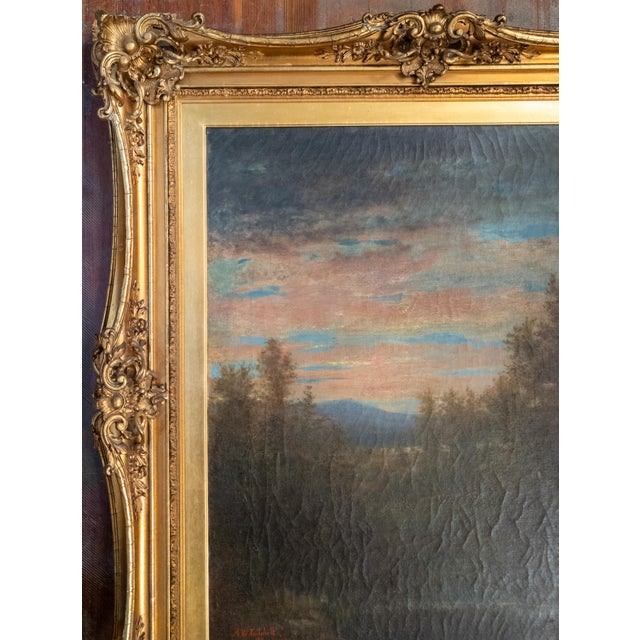 19th Century American Luminist Hudson River School Painting by Asa Weston Twitchell For Sale - Image 4 of 17
