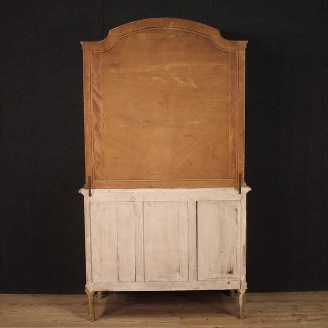 Louis XVI Dresser with Mirror in Lacquered Wood, 1960s For Sale - Image 10 of 13