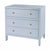 Nora 34 in. W Wood 3 Drawer Chest, Light Blue For Sale - Image 9 of 9